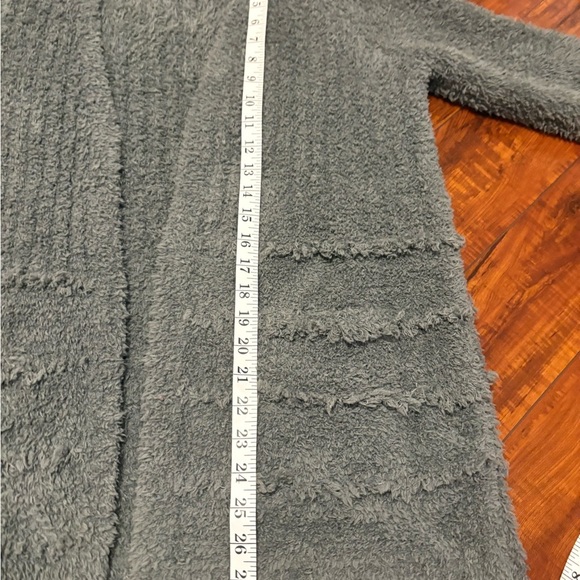 Barefoot Dreams CozyChic Boardwalk Cardigan Agave long sleeve Green size xs - Picture 12 of 14